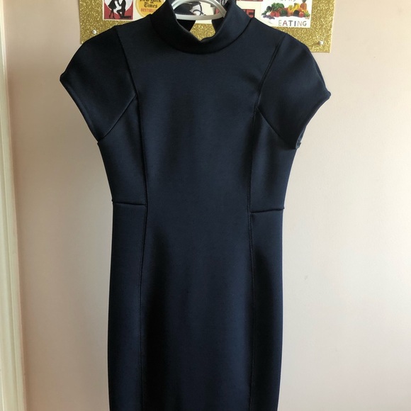 Navy bandage material dress - Picture 1 of 2